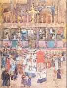 Maurice Prendergast Easter Procession St. Mark's china oil painting artist